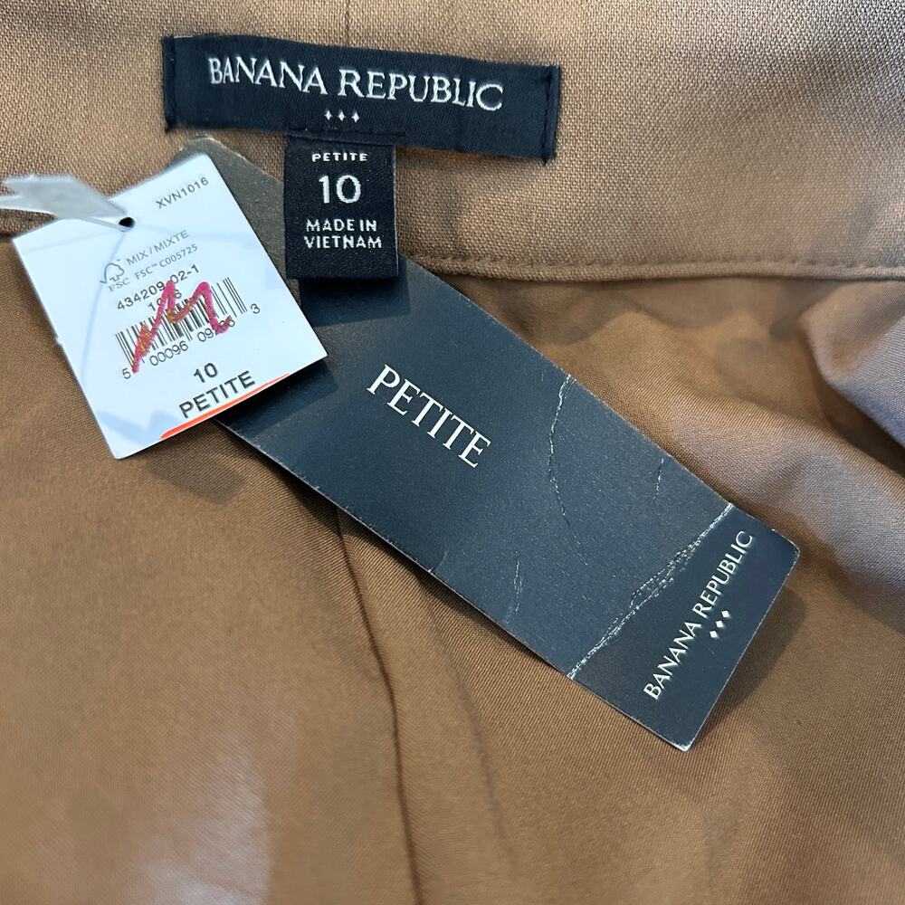 Banana Republic Skirt and belt size 10 petite mini high waisted NWT - Picture 6 of 7